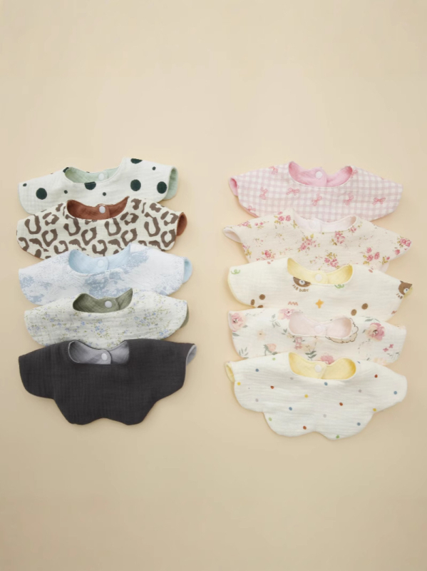 Dječja pamučna šestostruka dvostranska gazica, mekana i upijajuća za dojenčad i malu djecu