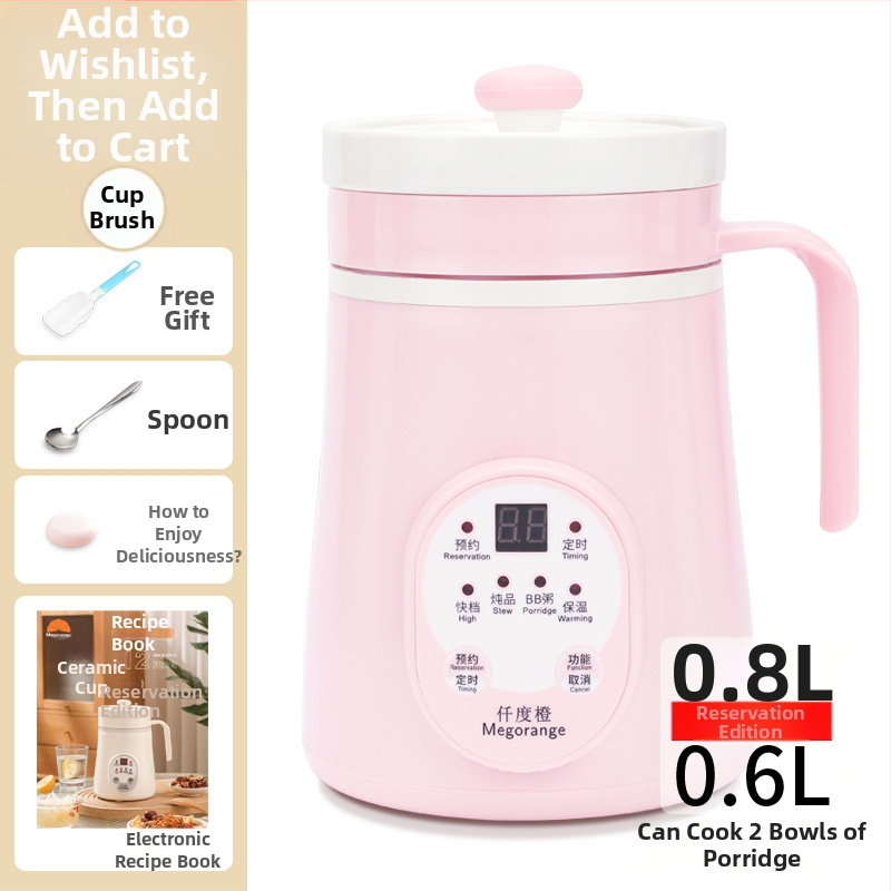 Keraminė sveikatingumo arbatinė vienai šaliai MK-C66, talpa iki 1 L, 220V, 85W, KSD termostatas su mygtuko valdymu