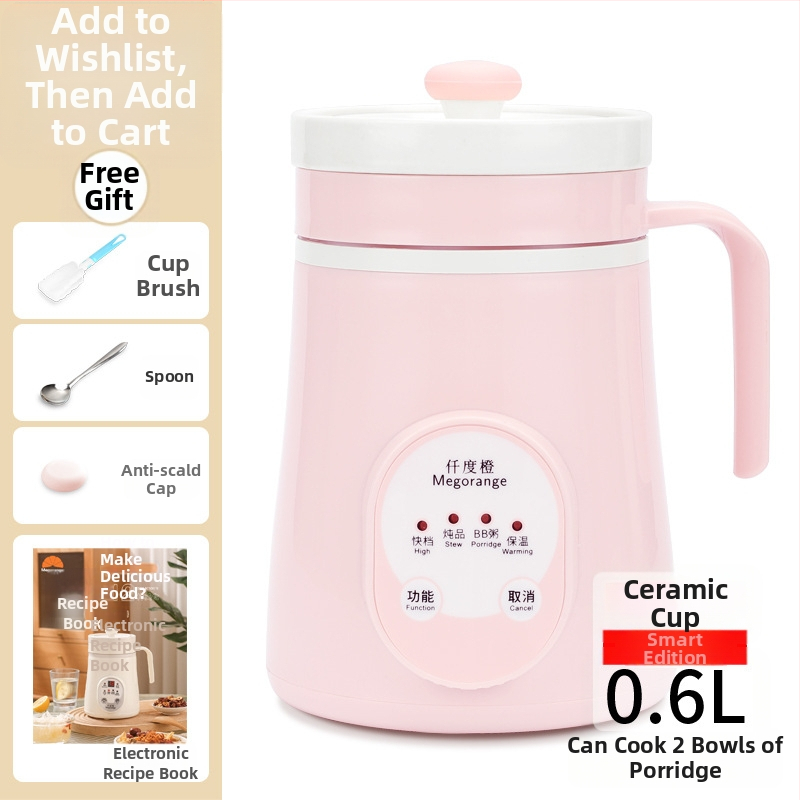 Keraminė sveikatingumo arbatinė vienai šaliai MK-C66, talpa iki 1 L, 220V, 85W, KSD termostatas su mygtuko valdymu