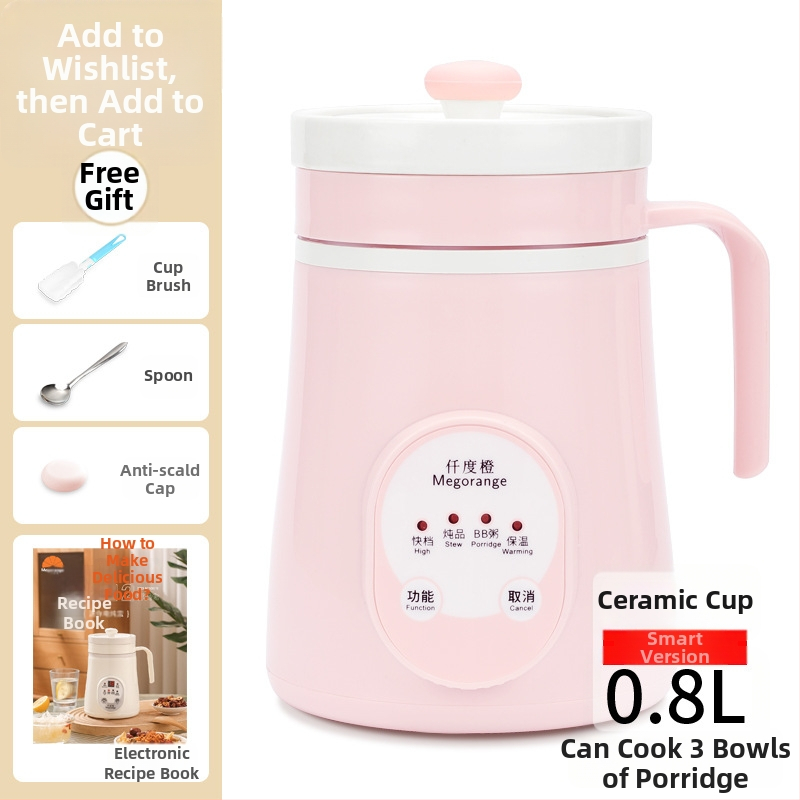 Keraminė sveikatingumo arbatinė vienai šaliai MK-C66, talpa iki 1 L, 220V, 85W, KSD termostatas su mygtuko valdymu