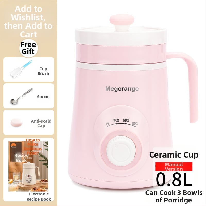 Keraminė sveikatingumo arbatinė vienai šaliai MK-C66, talpa iki 1 L, 220V, 85W, KSD termostatas su mygtuko valdymu