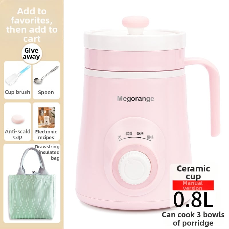 Keraminė sveikatingumo arbatinė vienai šaliai MK-C66, talpa iki 1 L, 220V, 85W, KSD termostatas su mygtuko valdymu