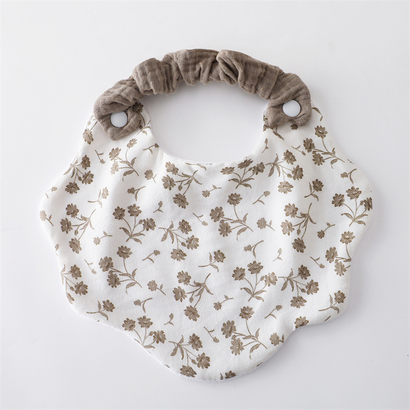 Pamukov salivni šal za bebe, anti-zašpljineje mrlja, unisex, za bebe 0–12 mjeseci, uzor crtani/cvjetni