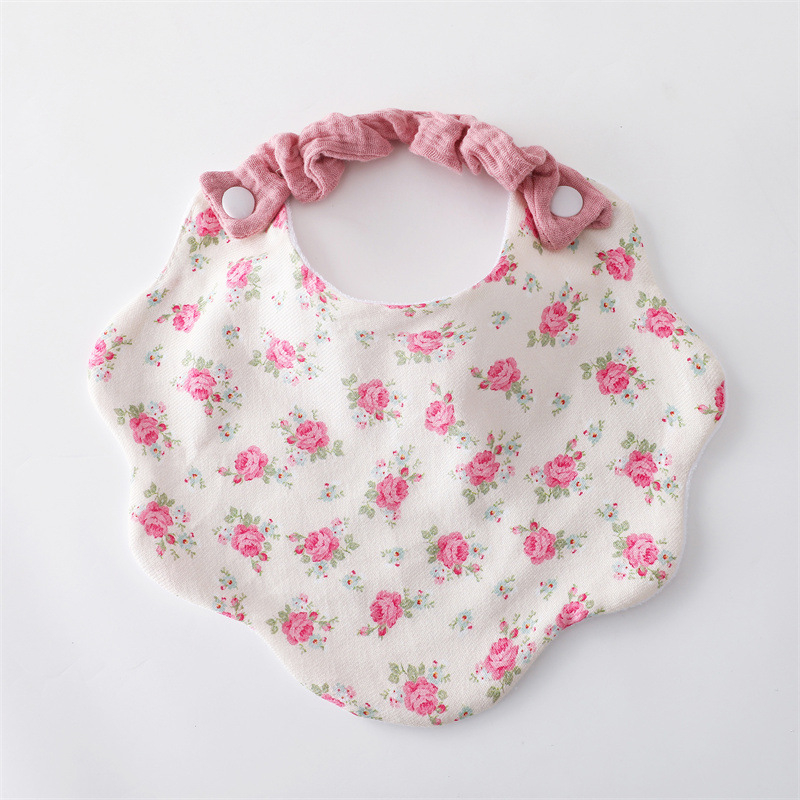 Pamukov salivni šal za bebe, anti-zašpljineje mrlja, unisex, za bebe 0–12 mjeseci, uzor crtani/cvjetni