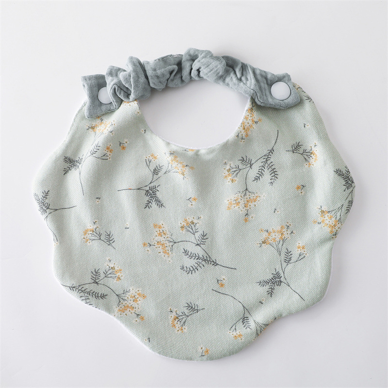 Pamukov salivni šal za bebe, anti-zašpljineje mrlja, unisex, za bebe 0–12 mjeseci, uzor crtani/cvjetni