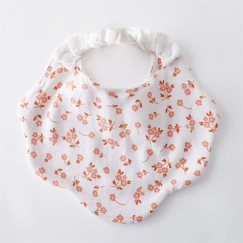 Pamukov salivni šal za bebe, anti-zašpljineje mrlja, unisex, za bebe 0–12 mjeseci, uzor crtani/cvjetni