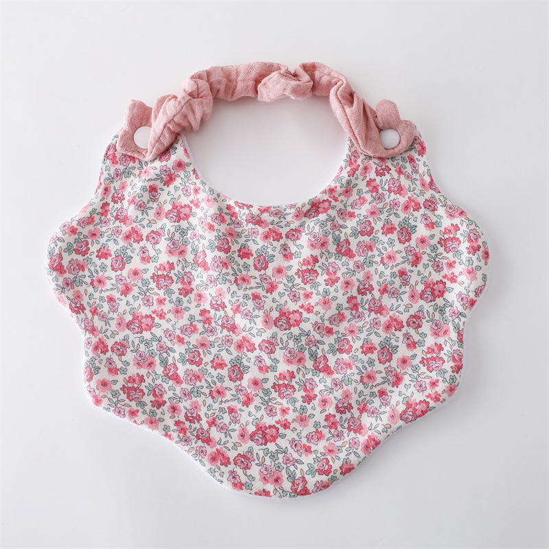 Pamukov salivni šal za bebe, anti-zašpljineje mrlja, unisex, za bebe 0–12 mjeseci, uzor crtani/cvjetni