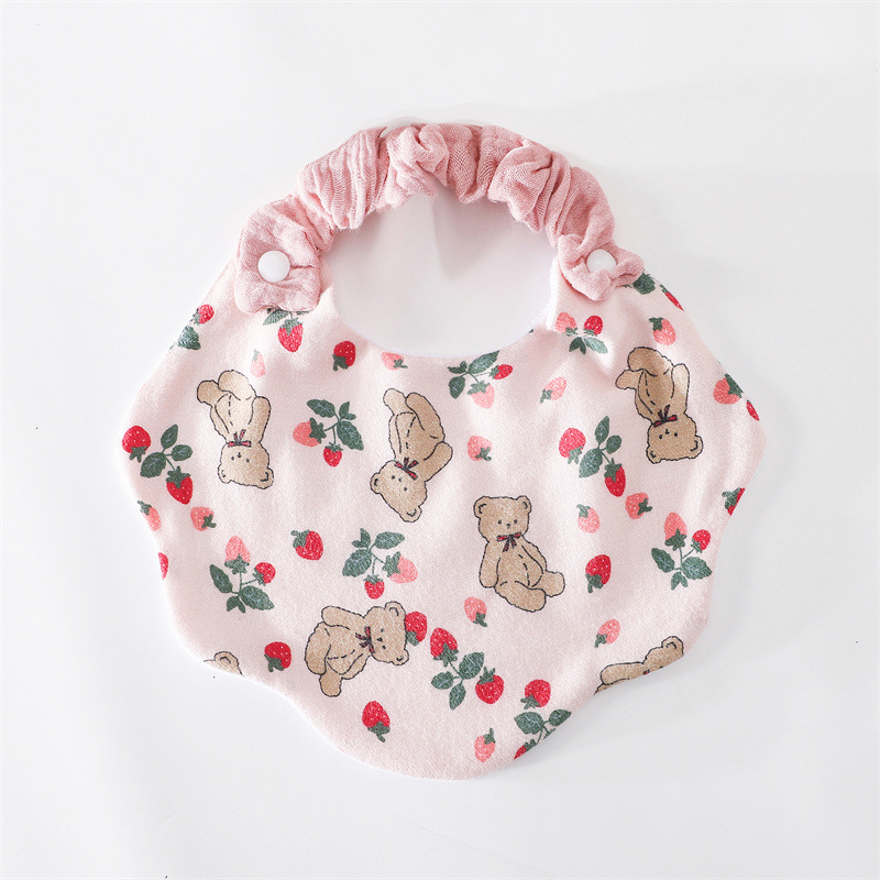 Pamukov salivni šal za bebe, anti-zašpljineje mrlja, unisex, za bebe 0–12 mjeseci, uzor crtani/cvjetni