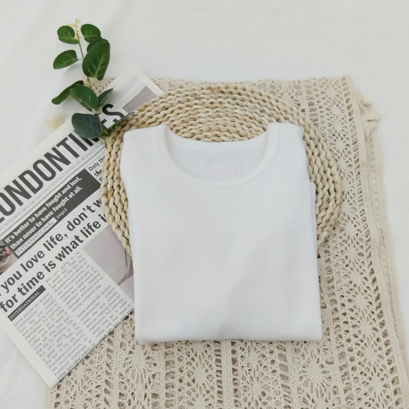 Vaikiškas apatinis marškinėlis, korejiečių stilius, ilgos rankovės, vienos spalvos, 95% medvilnė, 3–8 metų vaikams, žiemos–pavasario–rudens sezonai