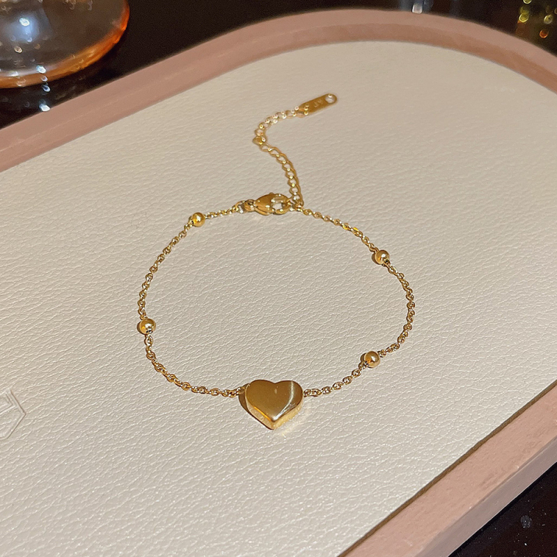 Brățară pentru femei din oțel de titan, cu motiv inimă și fluture — de înaltă clasă, placare electroplată, bijuterii de modă elegante, cadou pentru călătorii