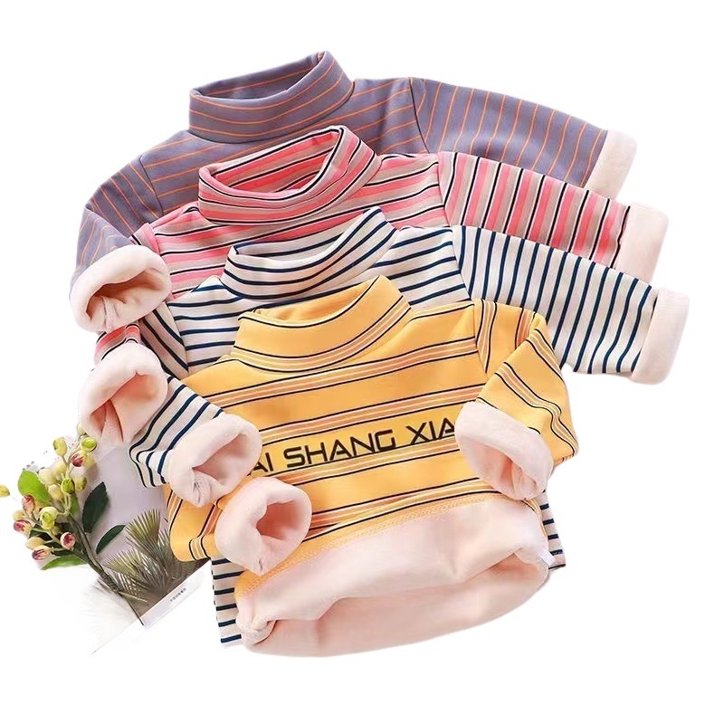 Vaikų fleece apsauginis šiltas viršutinis su pusaukliu kaklu, ilgomis rankovėmis, 95% poliesteris