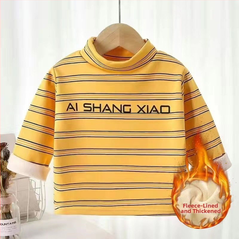 Vaikų fleece apsauginis šiltas viršutinis su pusaukliu kaklu, ilgomis rankovėmis, 95% poliesteris