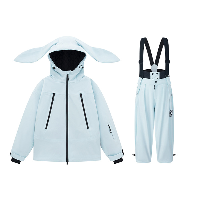 Bērnu slēpošanas komplekts ar kapuci – ūdensnecaurlaidīgs 3000mm, elpojošs, silta pildījuma no zīda šķiedras, universāls