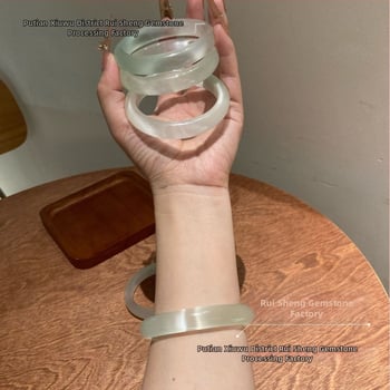 Stiklo apyrankė, Zhuozhi bracelet prekės ženklas, poliruotas paviršius, kinų stilius, literatūrinis retro