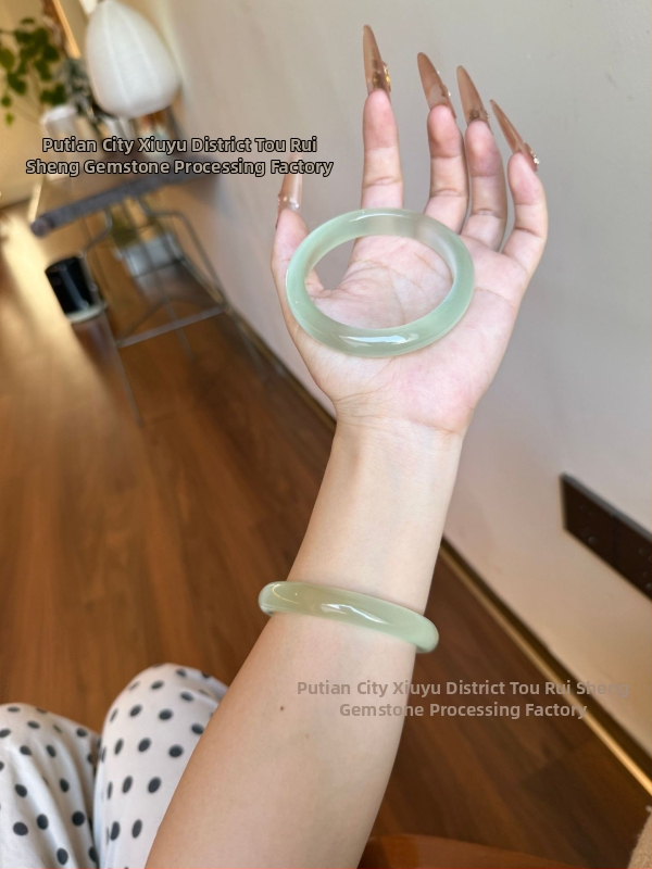 Stiklo apyrankė, Zhuozhi bracelet prekės ženklas, poliruotas paviršius, kinų stilius, literatūrinis retro