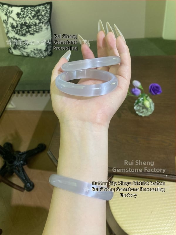 Stiklo apyrankė, Zhuozhi bracelet prekės ženklas, poliruotas paviršius, kinų stilius, literatūrinis retro