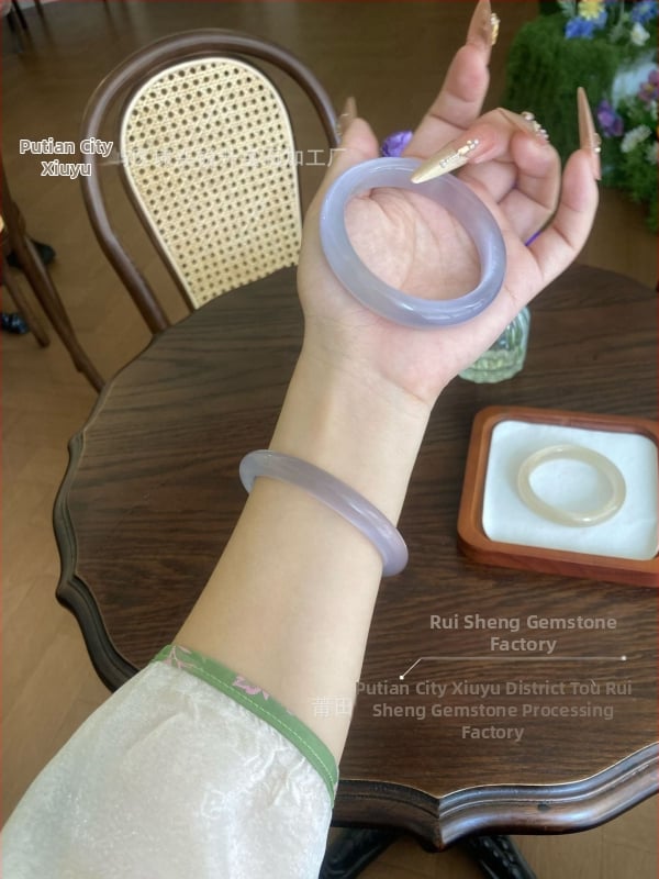 Stiklo apyrankė, Zhuozhi bracelet prekės ženklas, poliruotas paviršius, kinų stilius, literatūrinis retro
