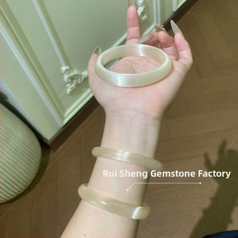 Stiklo apyrankė, Zhuozhi bracelet prekės ženklas, poliruotas paviršius, kinų stilius, literatūrinis retro