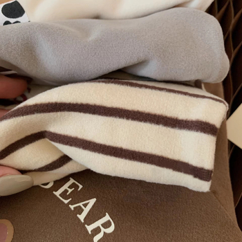 Vaikų marškinėliai su Korėjos stiliumi, veliūro audinys, ilgomis rankovėmis, stačias kaklas, žiemos-rudens