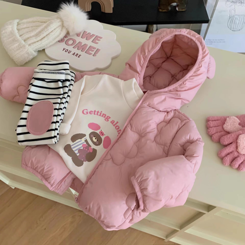 Vaikų marškinėliai su Korėjos stiliumi, veliūro audinys, ilgomis rankovėmis, stačias kaklas, žiemos-rudens