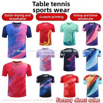 Stalo teniso komplektas, unisex, greitai džiūstantis poliesteris, visiems metų laikams, suaugusiems ir vaikams, individualus spausdinimas įtrauktas