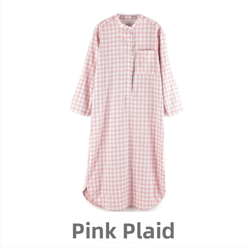 Duga noćna haljina u indijskom stilu, 100% pamuk, dugi rukavi, bez ovratnika (Materijal: 100% pamuk; Stil: indijski; Rukavi: dugi; Ovratnik: bez; Gustoća tkanine: 141–160 g/m2)