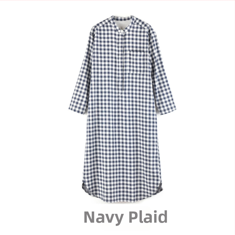 Duga noćna haljina u indijskom stilu, 100% pamuk, dugi rukavi, bez ovratnika (Materijal: 100% pamuk; Stil: indijski; Rukavi: dugi; Ovratnik: bez; Gustoća tkanine: 141–160 g/m2)