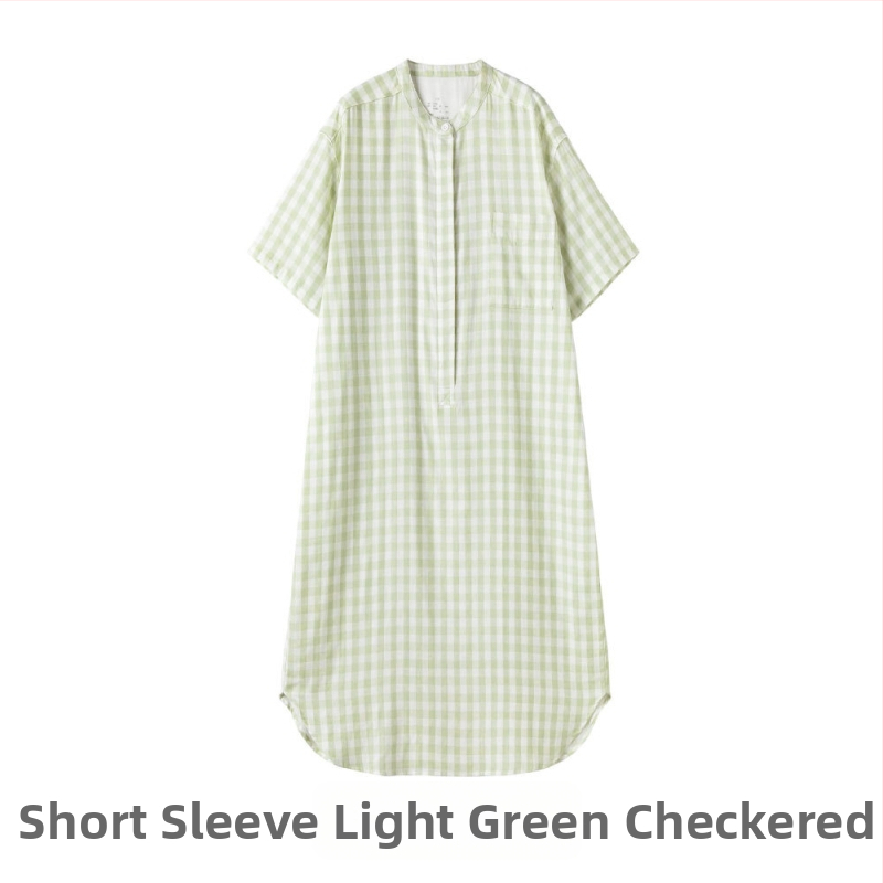 Duga noćna haljina u indijskom stilu, 100% pamuk, dugi rukavi, bez ovratnika (Materijal: 100% pamuk; Stil: indijski; Rukavi: dugi; Ovratnik: bez; Gustoća tkanine: 141–160 g/m2)