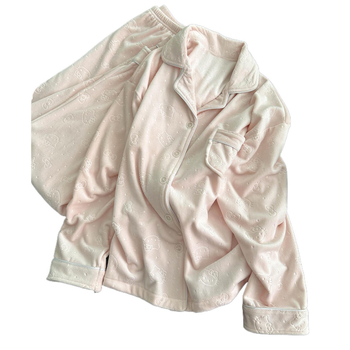 Pijamale pentru femei, stil fustă, design etnic, țesătură din bumbac țesut, mâneci lungi