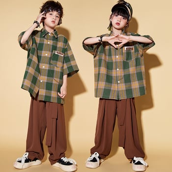 Vaikų unisex hip-hop gatvės šokių kostiumas, 100% poliesteris, vasara