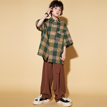 Vaikų unisex hip-hop gatvės šokių kostiumas, 100% poliesteris, vasara