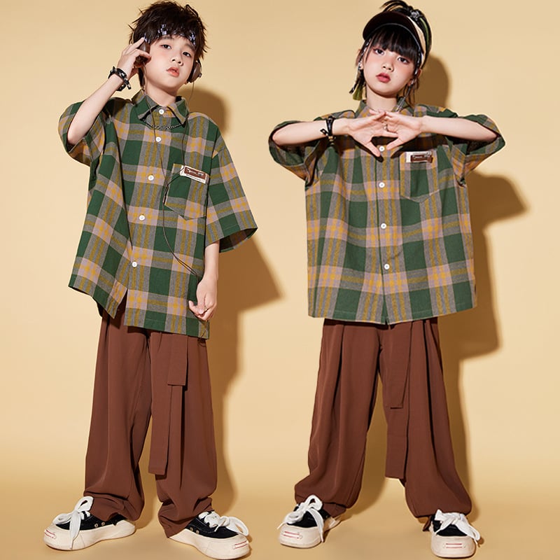 Vaikų unisex hip-hop gatvės šokių kostiumas, 100% poliesteris, vasara