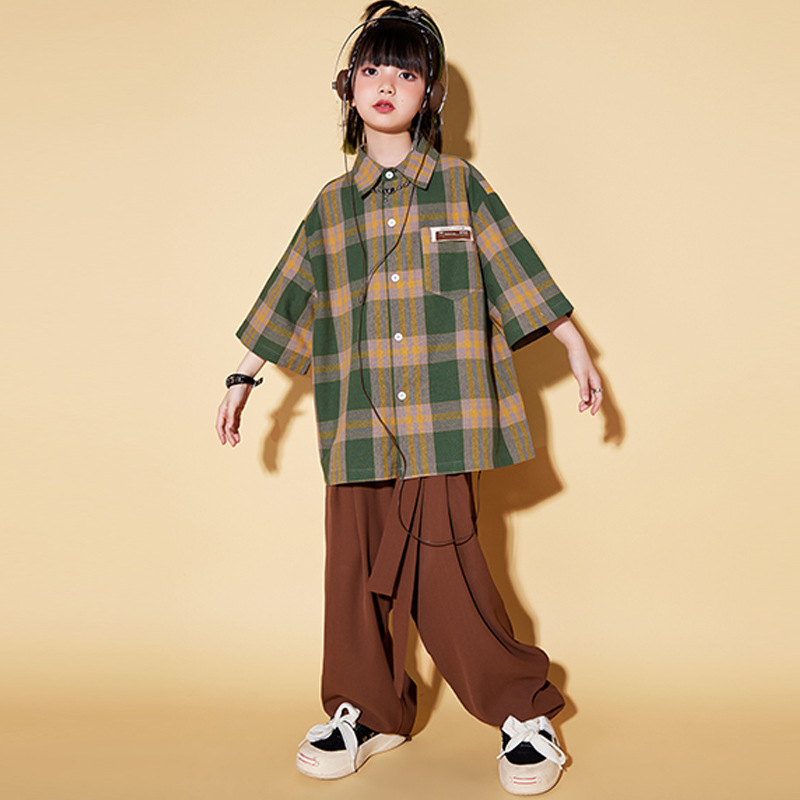 Vaikų unisex hip-hop gatvės šokių kostiumas, 100% poliesteris, vasara