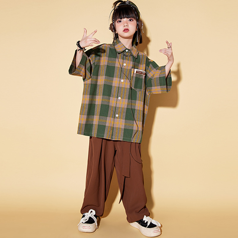 Vaikų unisex hip-hop gatvės šokių kostiumas, 100% poliesteris, vasara