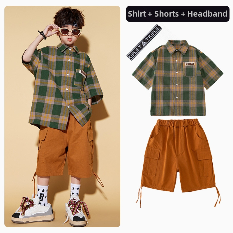 Vaikų unisex hip-hop gatvės šokių kostiumas, 100% poliesteris, vasara