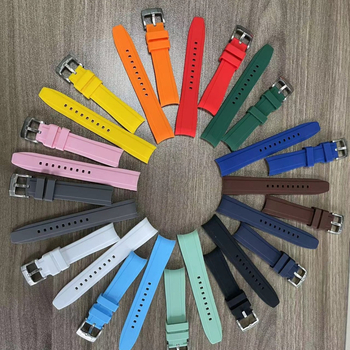 Brățară de ceas din silicon Huahang — compatibilă cu seria Omega x Swatch, design planetă-lună în arc