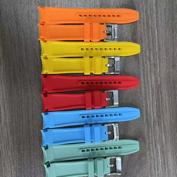 Brățară de ceas din silicon Huahang — compatibilă cu seria Omega x Swatch, design planetă-lună în arc