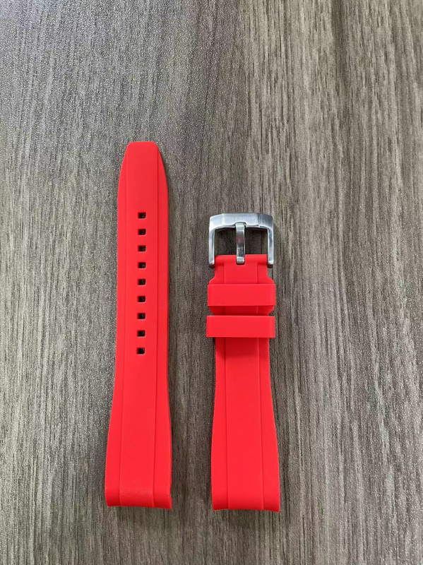 Brățară de ceas din silicon Huahang — compatibilă cu seria Omega x Swatch, design planetă-lună în arc