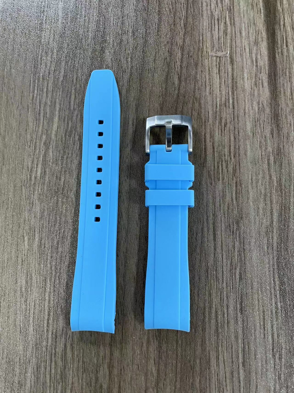 Brățară de ceas din silicon Huahang — compatibilă cu seria Omega x Swatch, design planetă-lună în arc