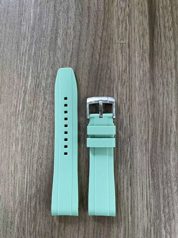 Brățară de ceas din silicon Huahang — compatibilă cu seria Omega x Swatch, design planetă-lună în arc