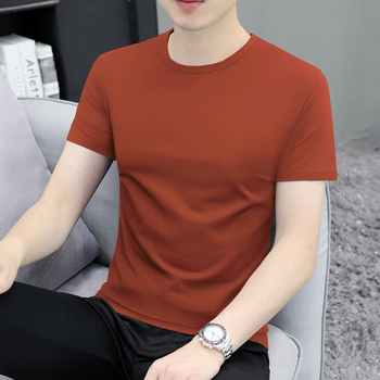 Majica kratkih rukava od češćenog pamuka 91–95%, klasičan slim kroj, okrugli izrez