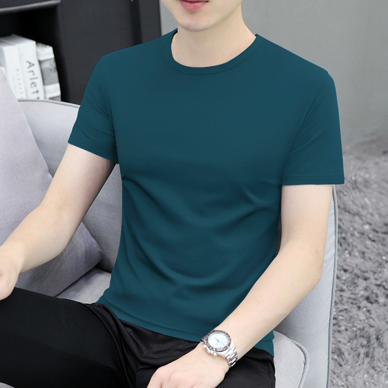 Majica kratkih rukava od češćenog pamuka 91–95%, klasičan slim kroj, okrugli izrez