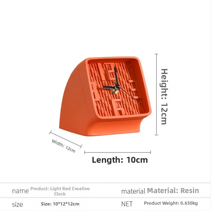 Irodai asztali dekorációs óra — könnyed luxus modern stílus, fém-márvány kivitelezés, polírozott, félig manuális és félig mechanikus kivitelezés