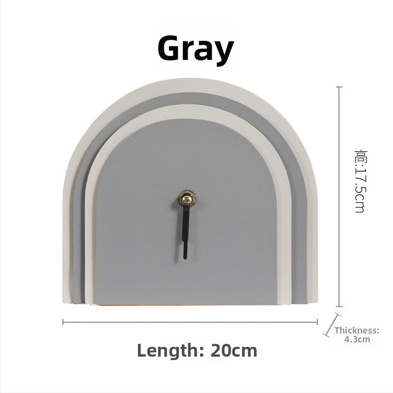 Irodai asztali dekorációs óra — könnyed luxus modern stílus, fém-márvány kivitelezés, polírozott, félig manuális és félig mechanikus kivitelezés