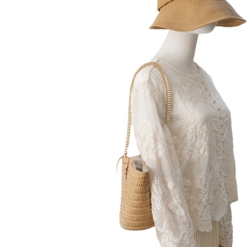 DIRMMIS Șnur de geantă din sfoară cerată – curea de umăr, poliester, model peisaj, ultra-ușor