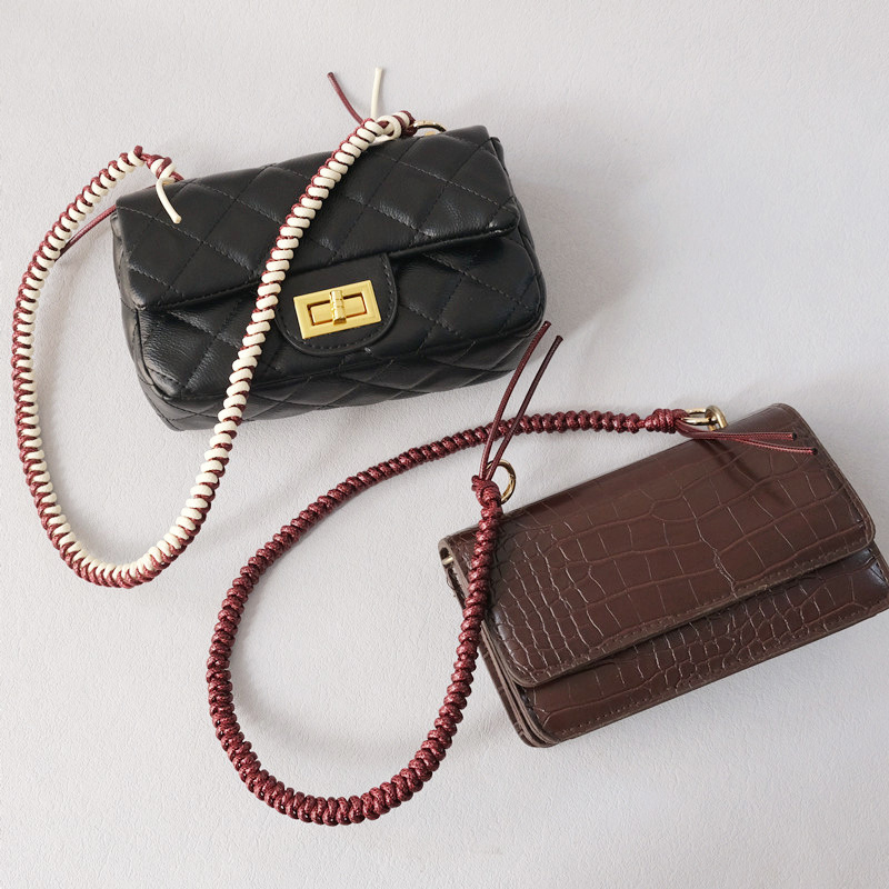 DIRMMIS Șnur de geantă din sfoară cerată – curea de umăr, poliester, model peisaj, ultra-ușor