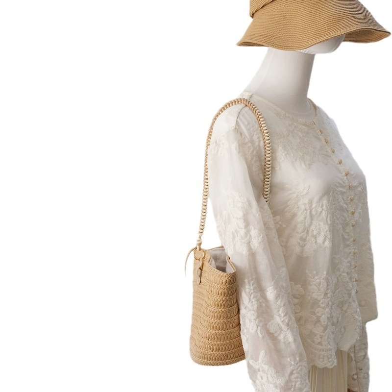 DIRMMIS Șnur de geantă din sfoară cerată – curea de umăr, poliester, model peisaj, ultra-ușor