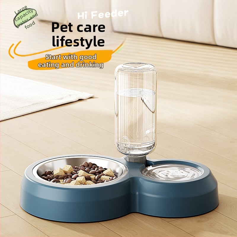 Котешка купа за храна и вода – пластмасова, марка Yanju, мултифункционален дизайн