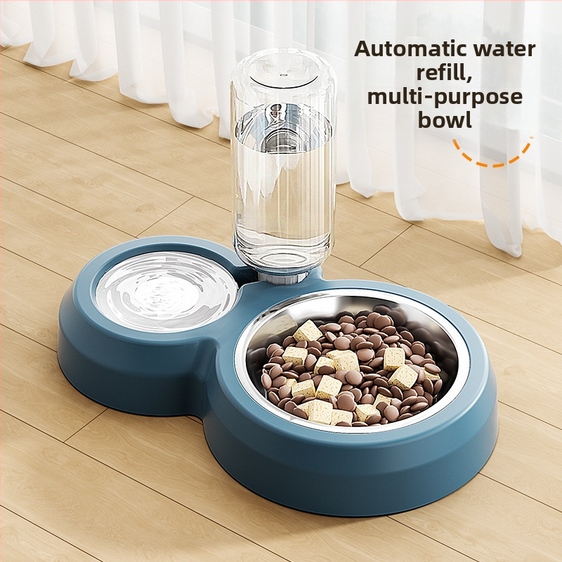 Котешка купа за храна и вода – пластмасова, марка Yanju, мултифункционален дизайн