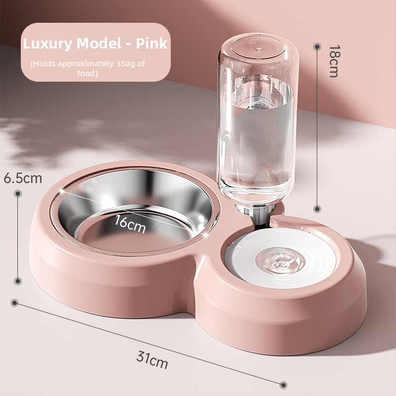 Котешка купа за храна и вода – пластмасова, марка Yanju, мултифункционален дизайн